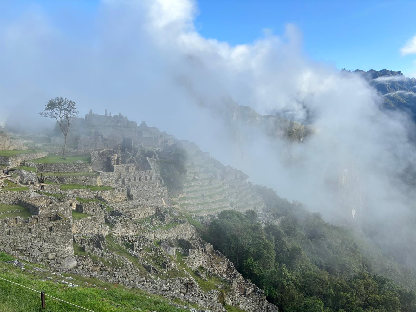 Machu Picchu in the clouds